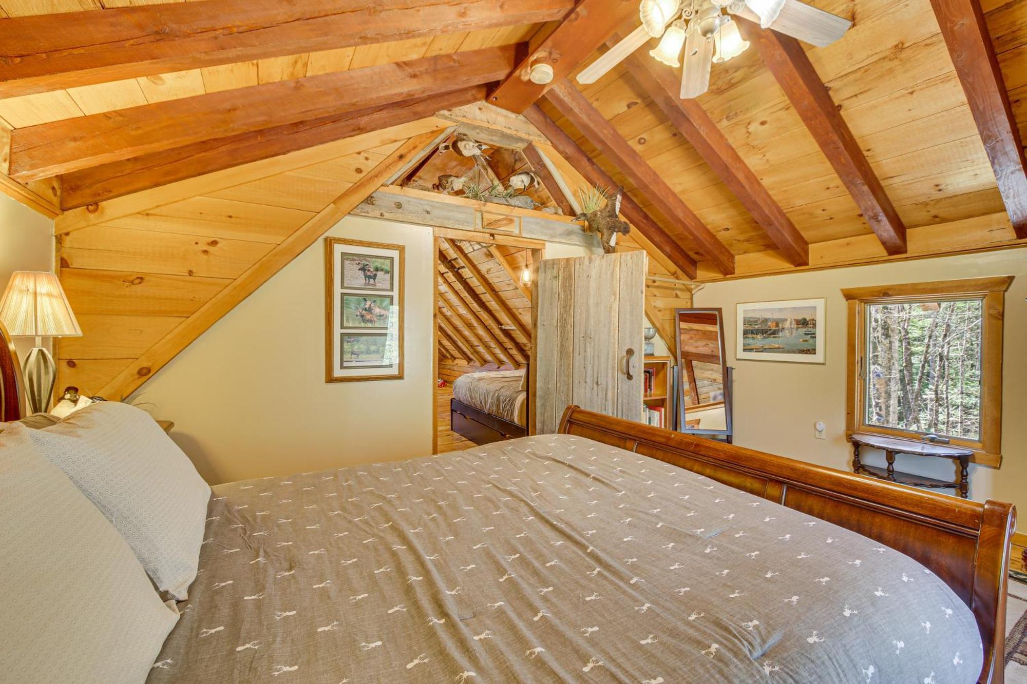 Rustic Searsport Cabin Loft And Sunroom On 10 Acres מראה חיצוני תמונה