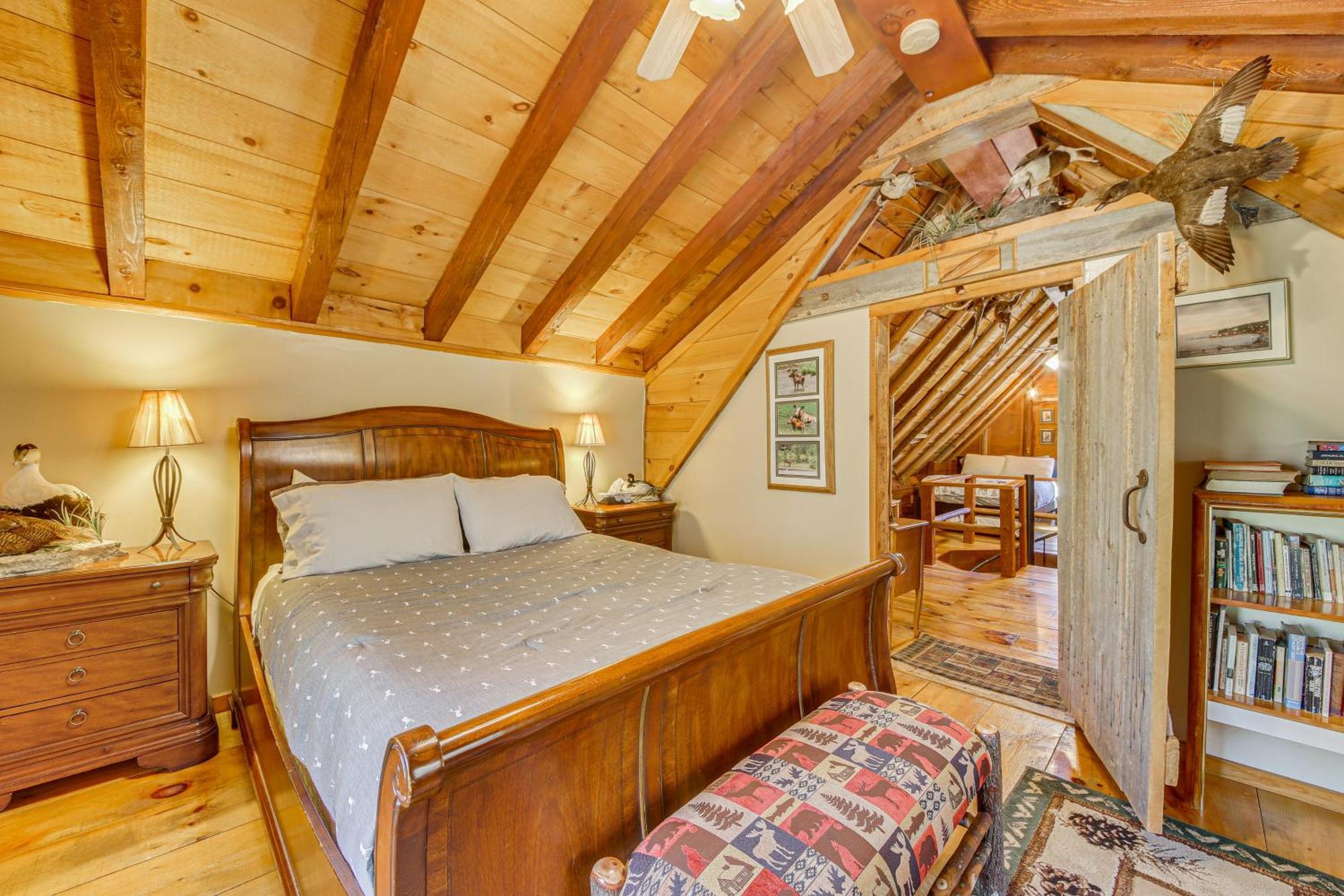 Rustic Searsport Cabin Loft And Sunroom On 10 Acres מראה חיצוני תמונה
