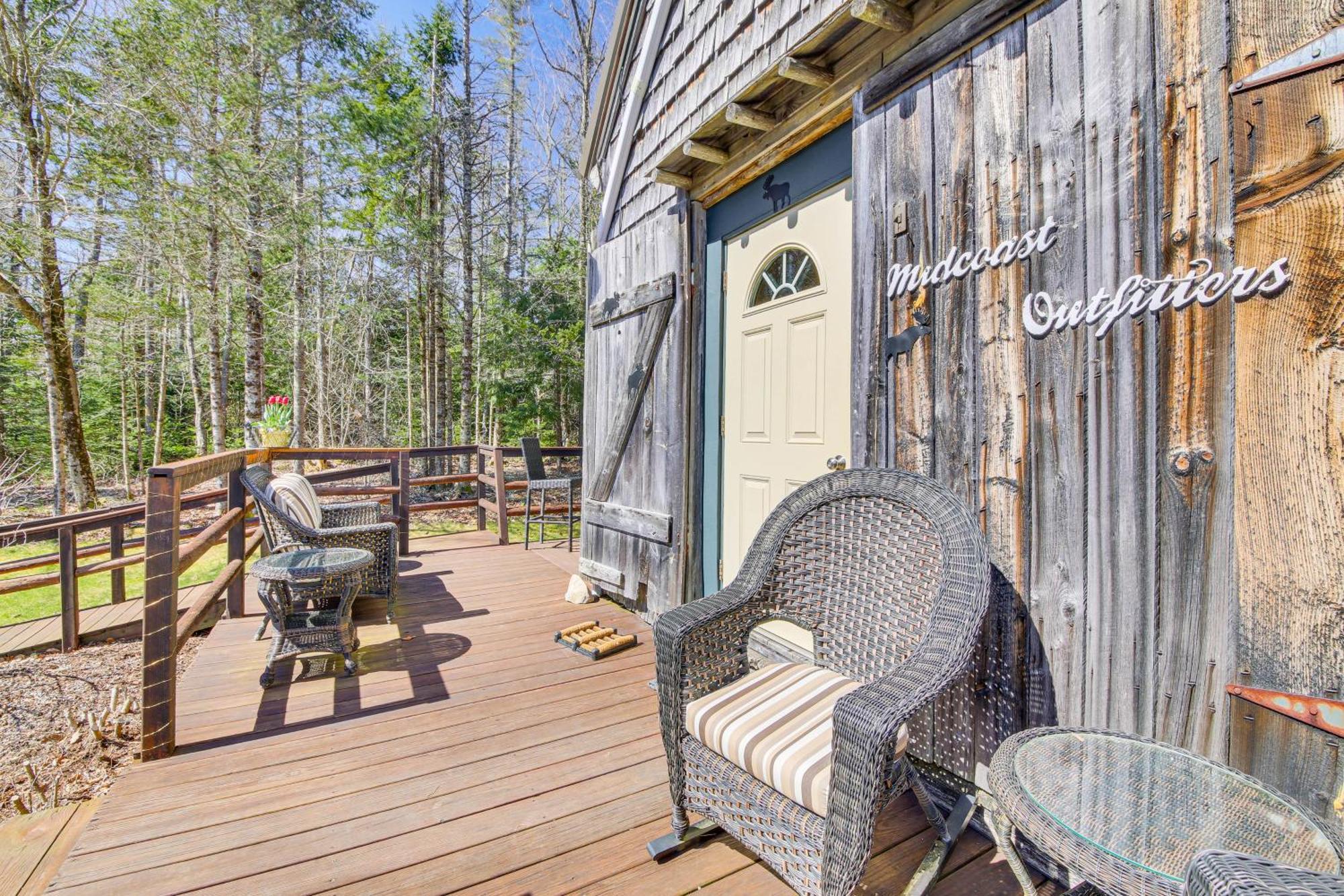 Rustic Searsport Cabin Loft And Sunroom On 10 Acres מראה חיצוני תמונה