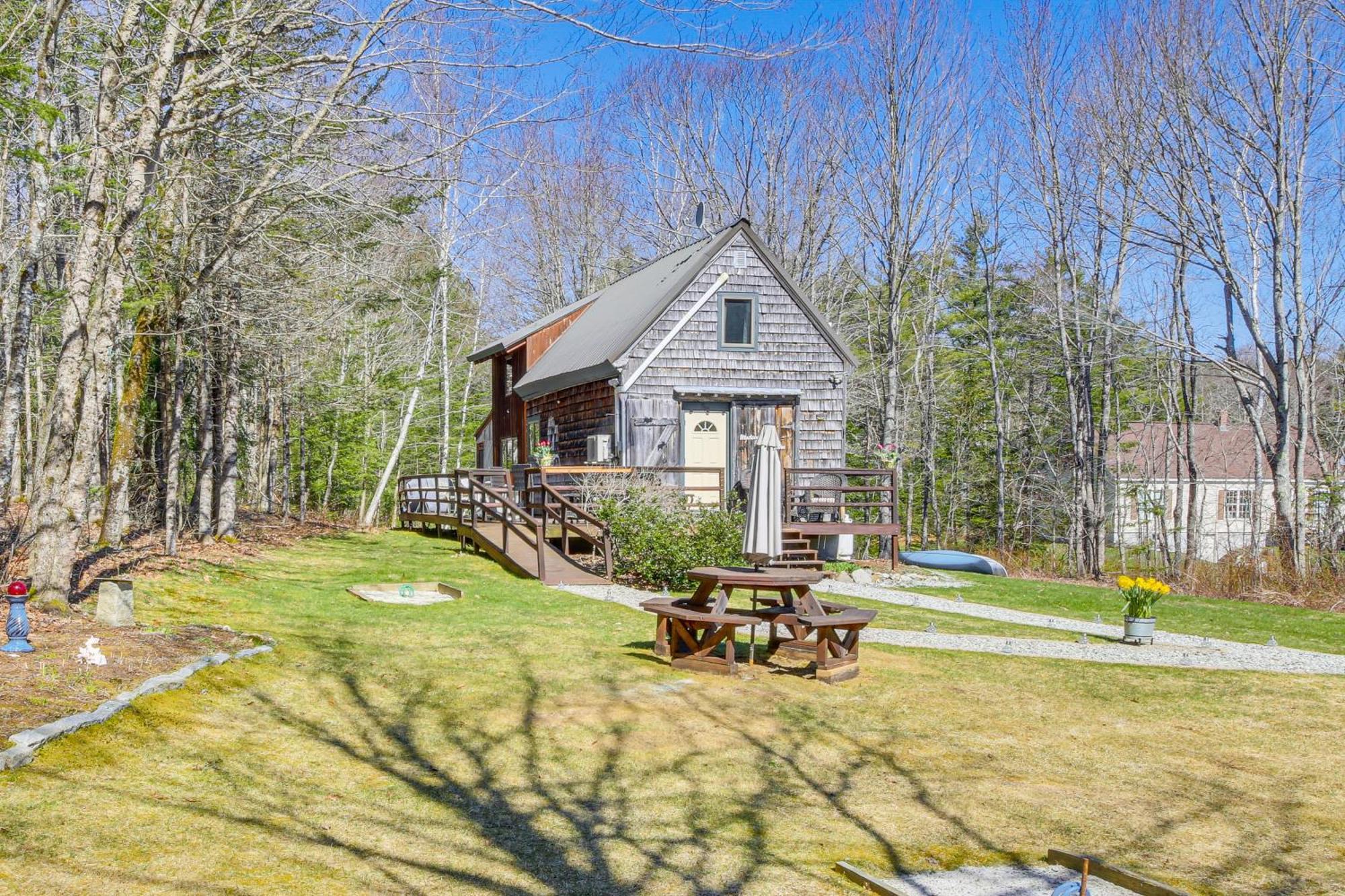 Rustic Searsport Cabin Loft And Sunroom On 10 Acres מראה חיצוני תמונה