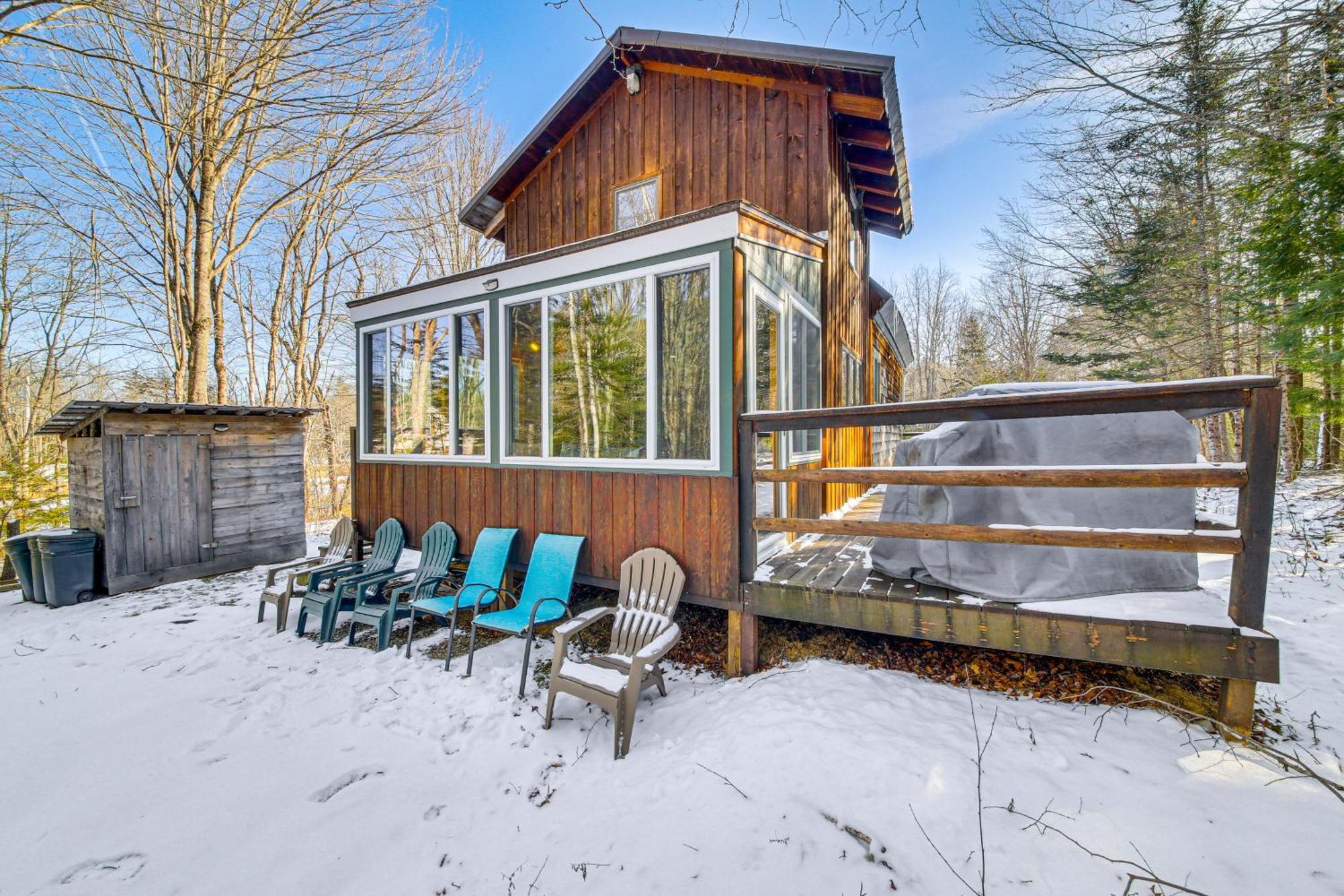 Rustic Searsport Cabin Loft And Sunroom On 10 Acres מראה חיצוני תמונה